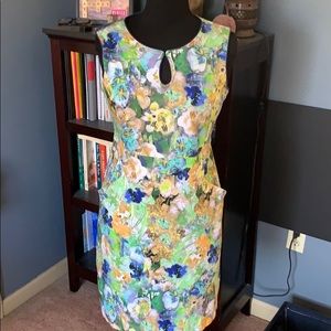 Lands’ End size 10 floral dress with pockets